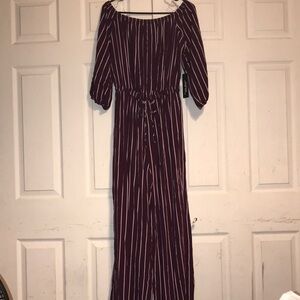 NWT Women’s Striped Jumpsuit